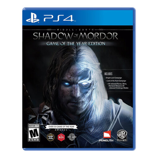 middle earth shadow of mordor game of the year ps4