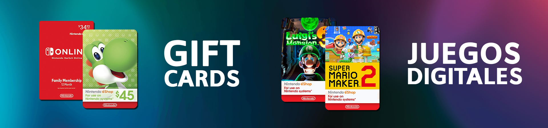 GIFT CARDS NINTENDO SWITCH