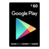 Google Play Gift Card 60$ USD