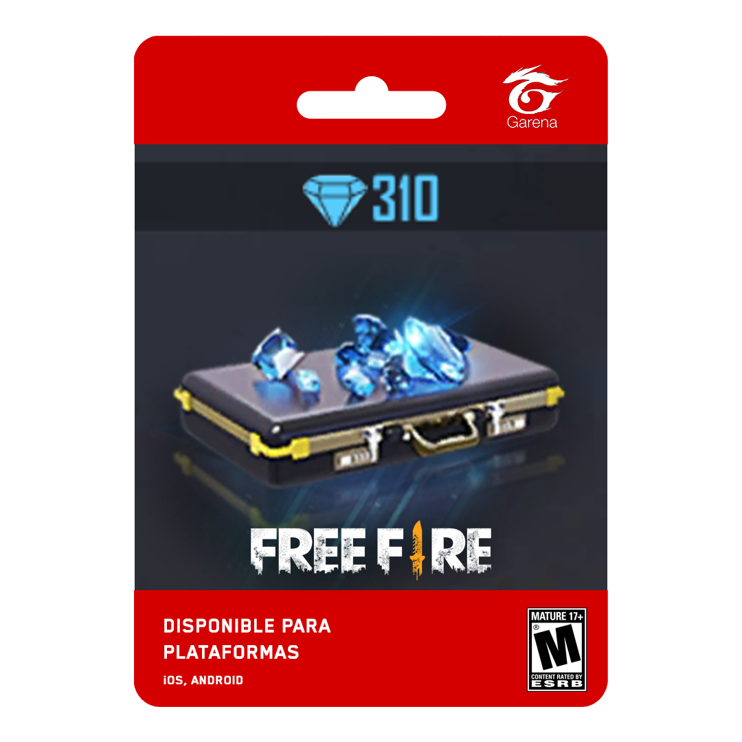 Free Fire - 310 Diamantes +10% de Bônus