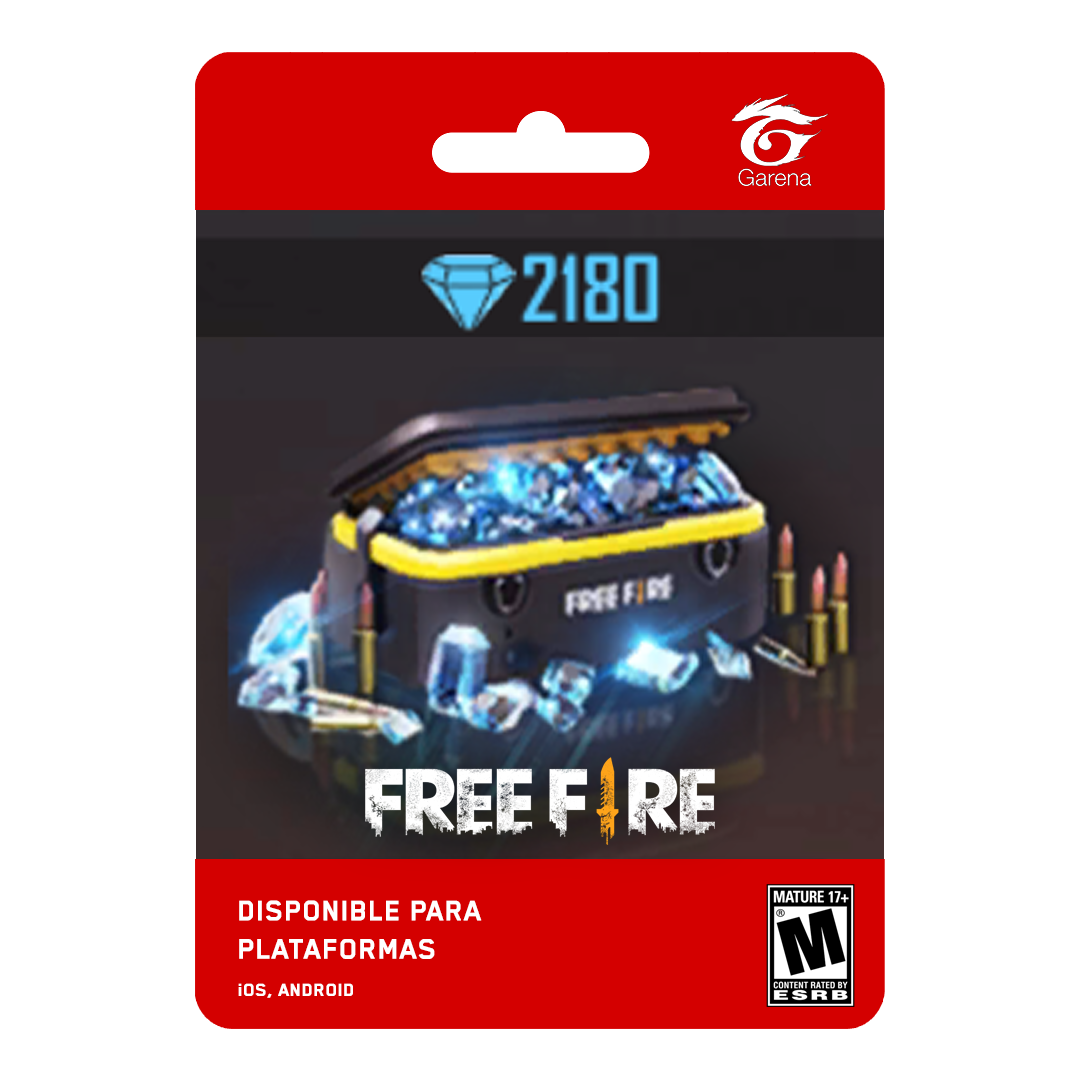 Free Fire: 2.180 Diamantes [Recarga]