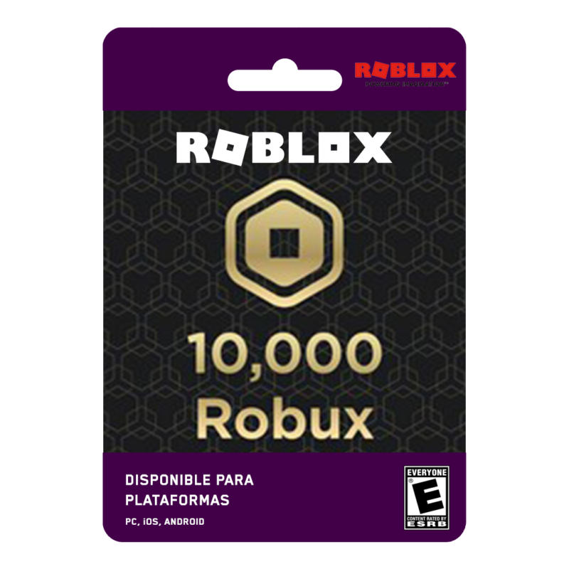 Roblox 10 000 robux gift card
